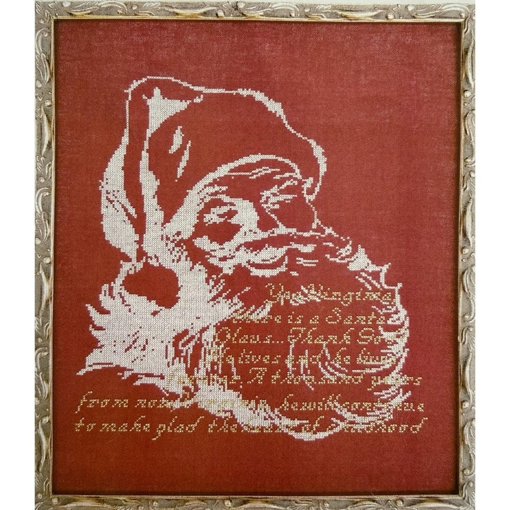 YES, VIRGINIA Cross Stitch Santa KIT By Remembering Bygone Stitches
